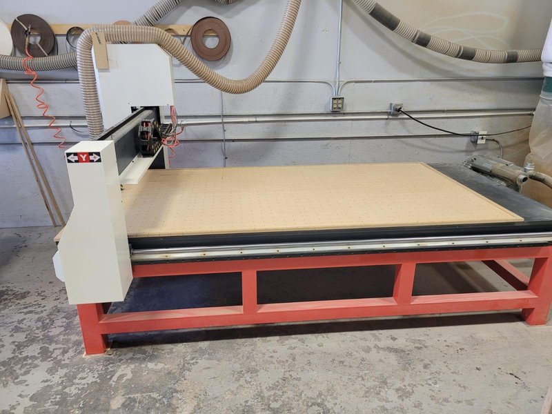 4’x8′ Industrial Artisan CNC Router, 2022 – Vacuum Table, Tool Bits