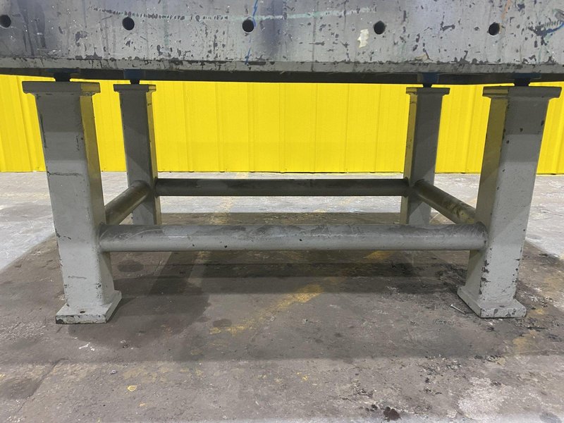 50" X 70" X 31" PORTAGE PRECISION STEEL LAYOUT WELDING TABLE: STOCK #19994