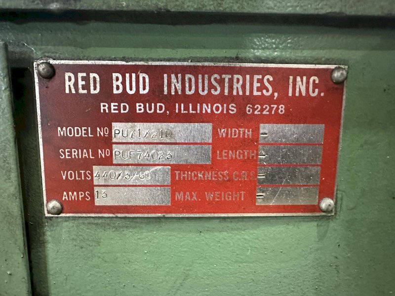 20,000 LB X 48" RED BUD RBI MODEL #RM48-20S COIL REEL UNCOILER &amp; CAR: STOCK #19764