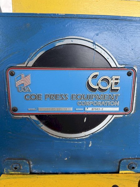 12" X .125" COE CPPS-PO-225-12 POWERED STRAIGHTENER. STOCK # 1226424
