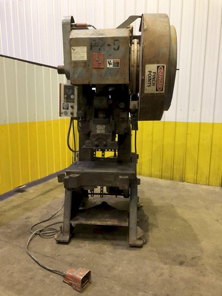 60 TON L &amp; J MODEL #60 OBI FLYWHEL PRESS, 4" STROKE: STOCK #15363