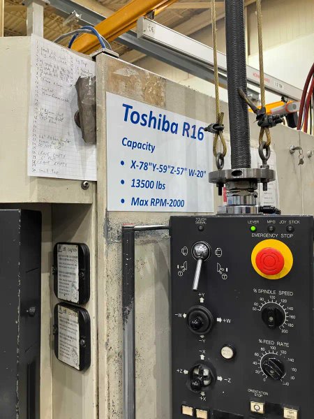 1998 Toshiba BTD-110H.R16 | Boring Mills, Horizontal, Table Type