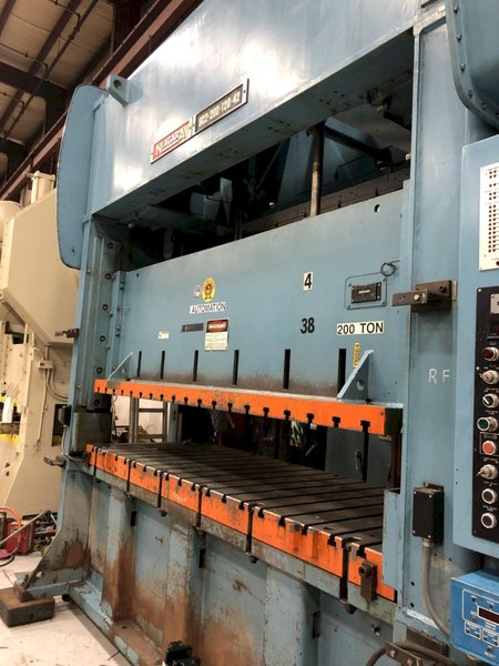 200 ton Niagara SC2-200-120-42 Straight Side Press