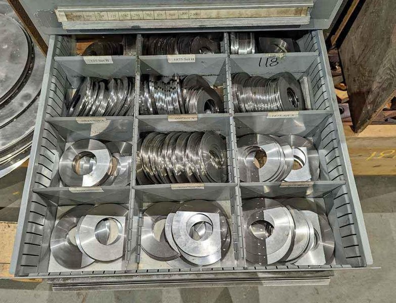 12" x 2.50" x 1,000# Ruesch Slitting Line STOCK#3201