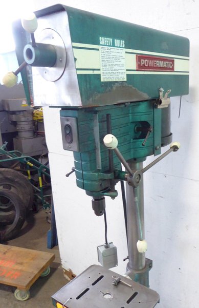 15" Powermatic Floor Model Drill 1150,  330-3075 RPM, 3/4 HP, Parts Machine