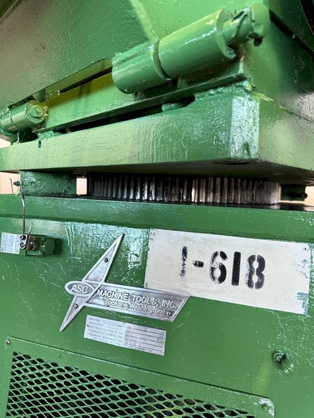 10,000 LBS X 48” X 72" OD ASC MODEL #10D48D22/5H200 DOUBLE END COIL REEL UNCOILER: STOCK #23383