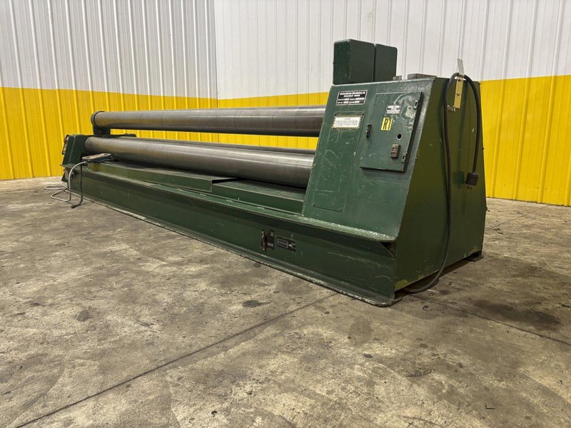 12' X 1/4" ROUNDO MODEL #PS-205 DOUBLE PINCH HYDRAULIC 3 ROLL PLATE ROLL: STOCK #23118