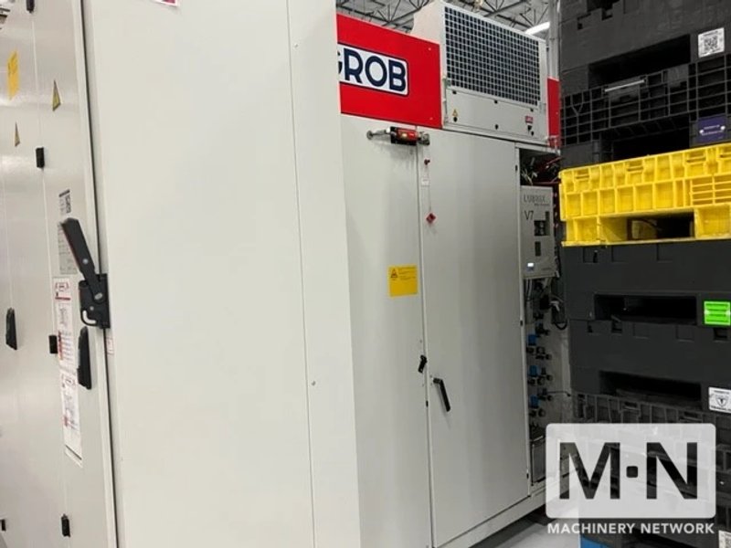 3 x Grob G520 5-axis CNC Vertical Machining Cell with robot/deburr station and integrated pallet FMS