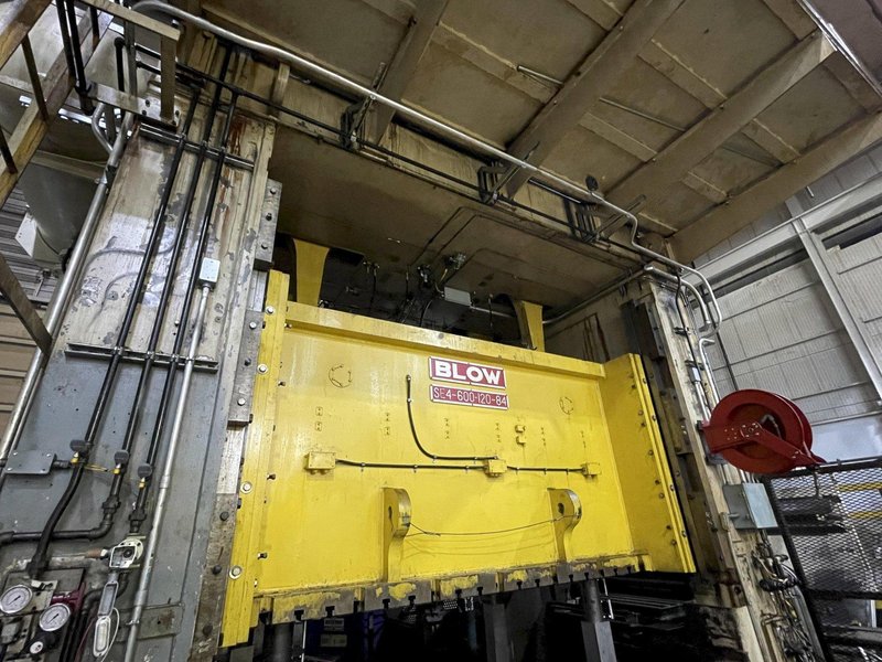 600-ton Blow Press SE4-600-120-84 Straight Side Metal Stamping Press, Year 1987, Rebuild In Process