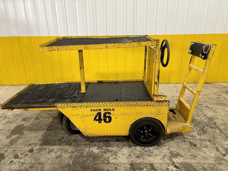 36V PACK MULE MODEL #SC-775-6SA ELECTRIC MATERIAL HANDLING CHASER CART: STOCK #21677