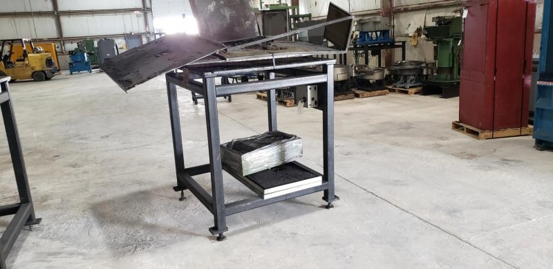Bowl Stand 46 x 46 x 54 ½ w/enclosure