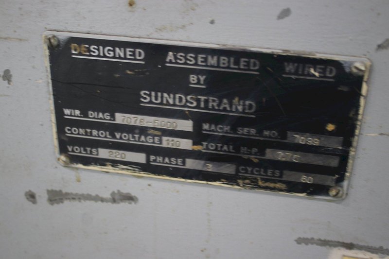 24" SUNDSTRAND HORIZONTAL HYDRAULIC BROACH: STOCK #75453