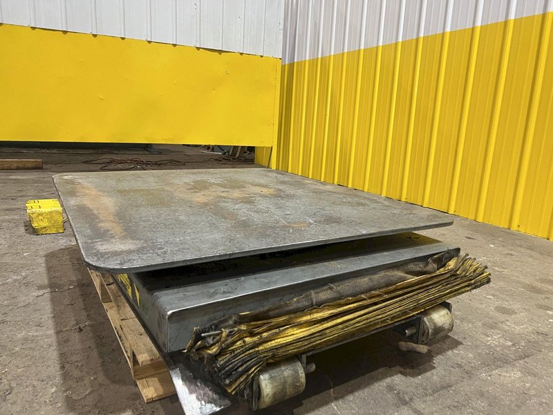 5,500 LBS X 38" X 44" PENTALIFT HYDRAULIC SCISSOR  LIFT TABLE WITH ROTARY TOP: STOCK #20388