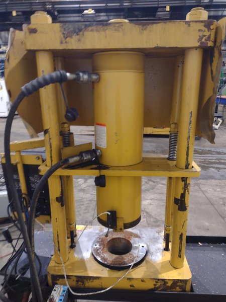 CAT CRIMPUTER HOSE CRIMPER &amp; COUPLING PRESS , WITH TOOLING DIES &amp; ENERPAC HYDRAULIC UNIT: YOBRO #24865