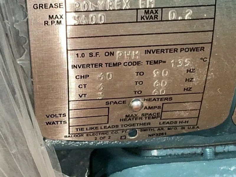Baldor-reliance 1hp, 3450rpm Severe Duty Motor - 1211377365-20