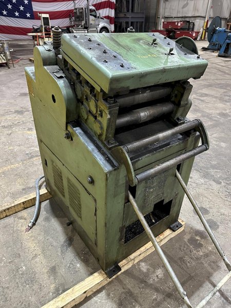 18" x .125" LITTELL MODEL #418HVS-7PD POWERED 7 ROLL COIL STRIP STRAIGHTENER: STOCK #19805