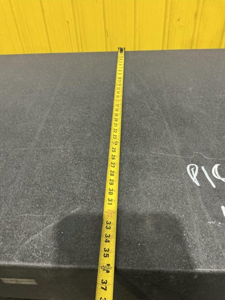 6' X 3' X 7" THICK BLACK GRANITE PRECISION INSPECTION TABLE: YOBRO #26197