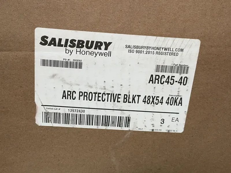 Salisbury By Honeywall  Box Of Arc Protective Blankets  - Arc45-40