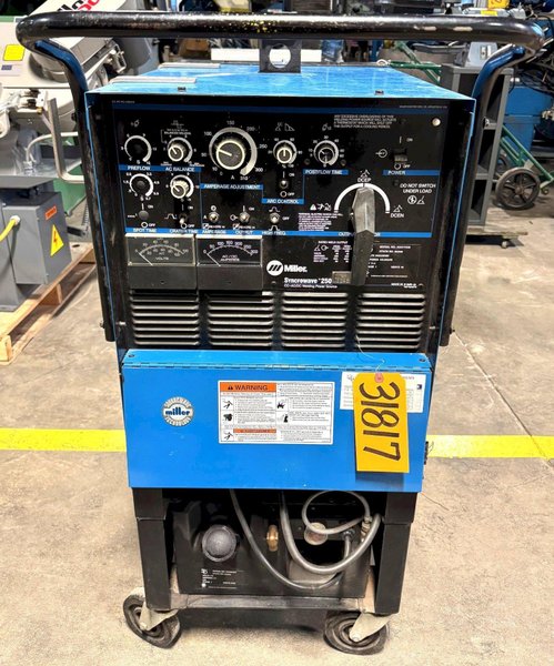 250 Amp Miller Synchrowave 250 Welder, Water Cooling, 1 Phase