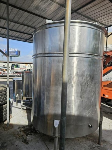 Tanks USA SS304 1000 Gallon Single Shell Stainless Steel Blend Tank, 2024 – Sanitary Mixing Tank – Single Wall Process Tank