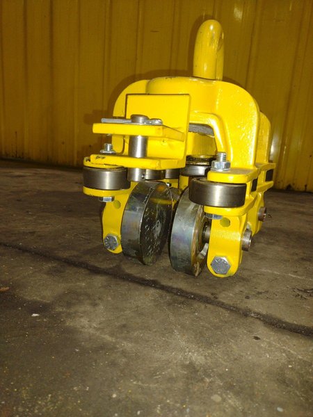 TC AMERICAN CRANE RUBBER WHEEL POWERED TRACTOR DRIVE TROLLEY &amp; HOIST CARRIER, NEW IN CRATE: YOBRO #24827