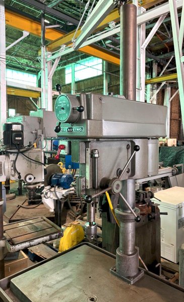 20" Clausing Single Spindle Drill, High Column, 24" x 40" Tbl., 3 MT, 1.5 HP