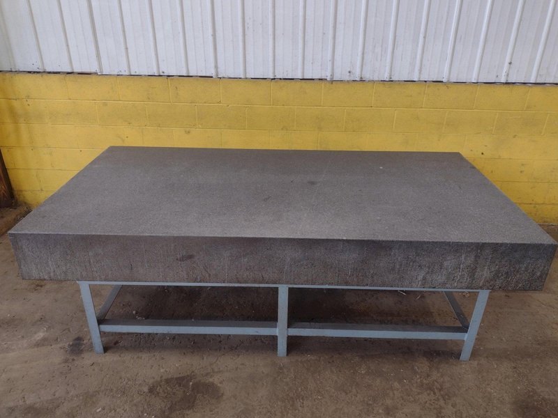 8' X 4' X 10" CHALLENGE PRECISION LAYOUT INSPECTION GRANITE TABLE: STOCK #23800