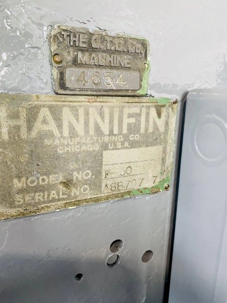 15 TON HANNIFIN #F-50 HYDRAULIC C-FRAME PRESS: STOCK #10464