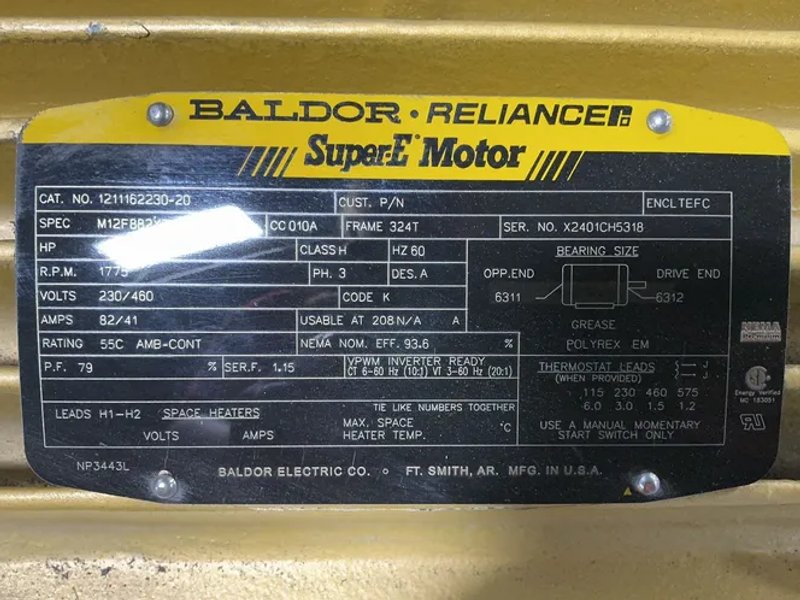 Baldor-reliance  32 Hp  Motor  - 1211162230-20