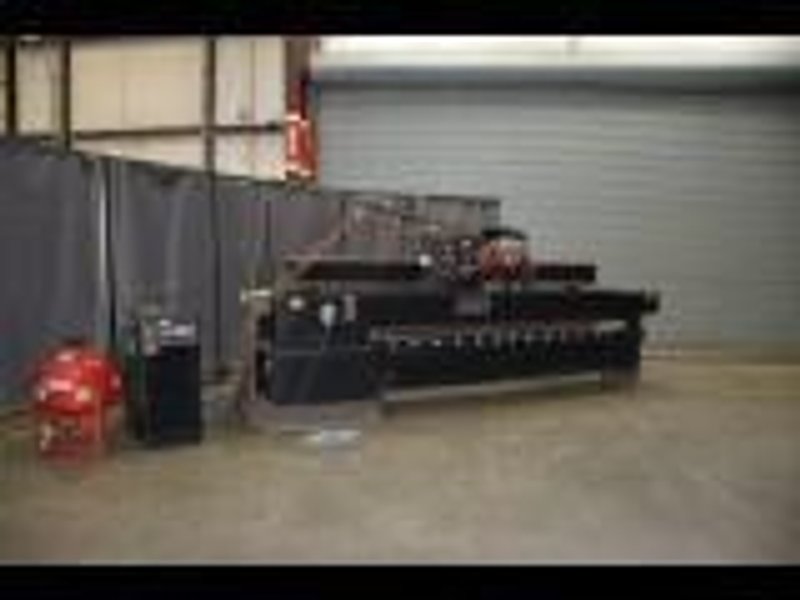 120" X 3/8" PANDJIRIS MODEL 120I-50 SEAM WELDER WITH LINCOLN POWERWAVE: STOCK # 71485