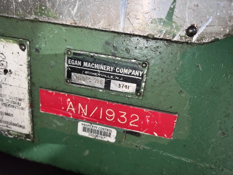 20,000 LB X 72" X 14 GA IOWA-PRECISION/EGAN SLEAR LINE. STOCK # 1088126