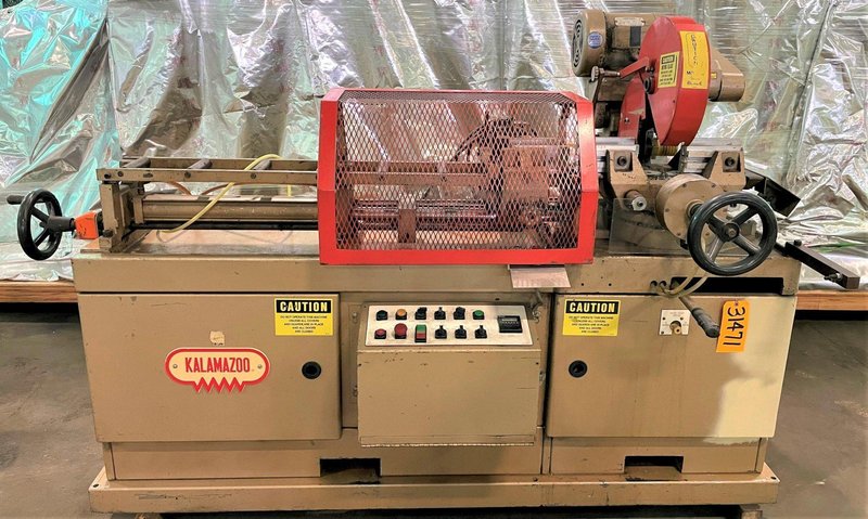 14" Kalamazoo Auto. Feed Cold Saw FA-350A, Non-Ferrous, 5" Dia. Solids, 3 HP