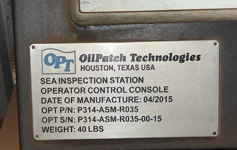 16" OIL PATCH TECHNOLOGIES (OPT)  (NEW 2015) MODEL #TDS-150 MAGNETIC PARTICLE INSPECTION MACHINE SYSTEM, FOR  DOWN HOLE PIPE &amp; TUBE: STOCK #19388