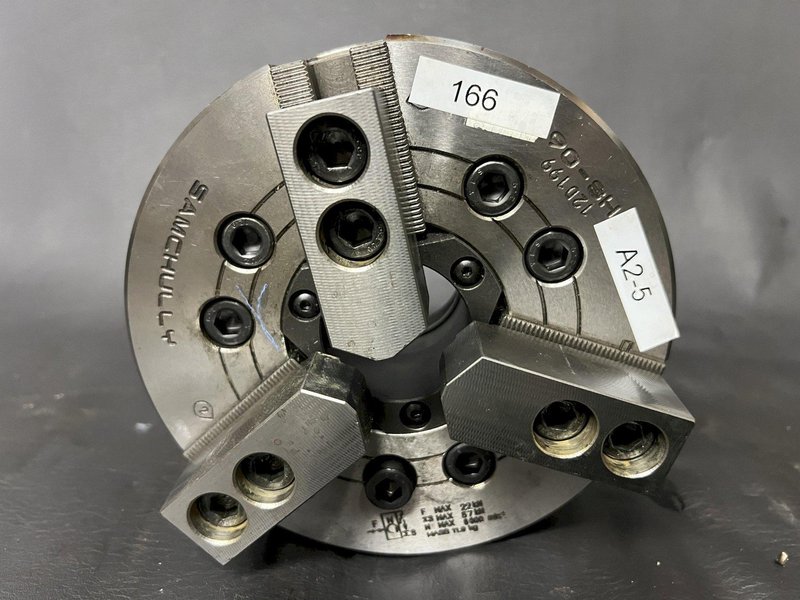 Kitagawa Hydraulic Chuck HS-06 Used CNC 6" 3-jaw Power Chuck A2-5 Adapter