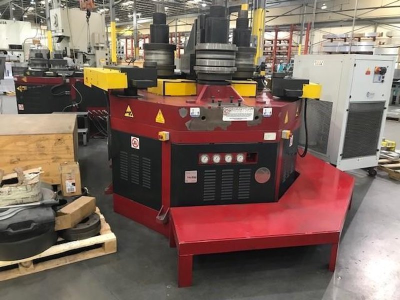 (2015) 10" X 10" X .40" TAURING ALPHA-200CNCI CNC ANGLE BENDING ROLL. STOCK # 0744422