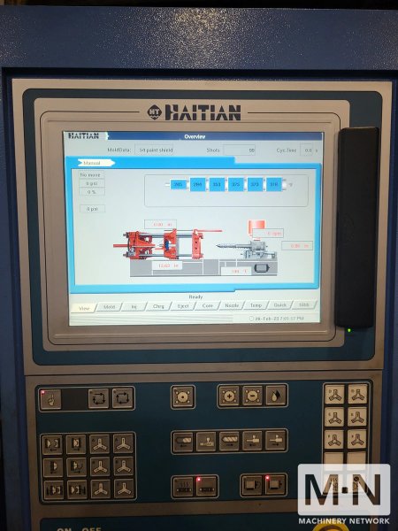 225 TON 16 OZ HAITIAN MODEL MA2000-700 INJECTION MOLDING MACHINE MFG 2009