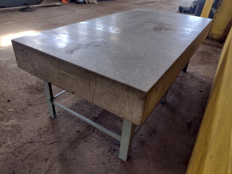 8' X 4' X 10" CHALLENGE PRECISION LAYOUT INSPECTION GRANITE TABLE: STOCK #23807