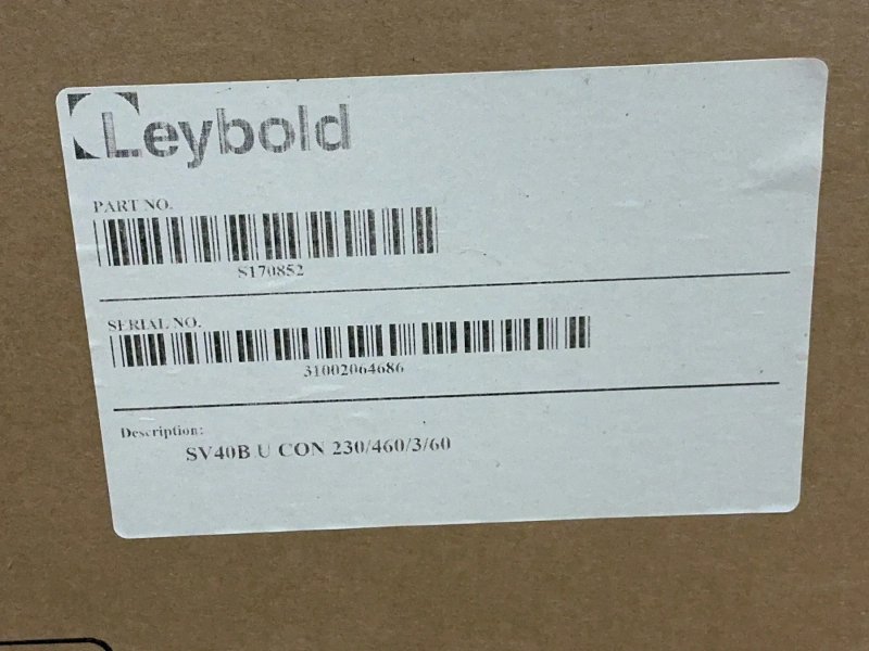 Leybold  Sogevac Sv40b Vacuum Pump  - S170852