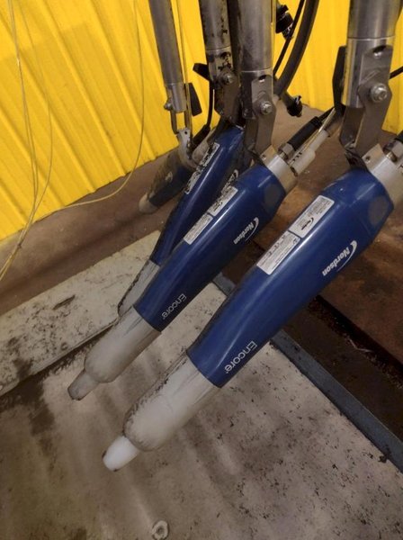 NORDSON POWDER COAT PAINT SYSTEM WITH FEEDER &amp; I-CONTROL. STOCK # 0985226
