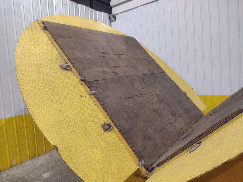 100,000 LBS BUSHMAN MODEL #MR9604 POWERED UPENDER / COIL FLIPPER WITH ROTATION: YOBRO #24612