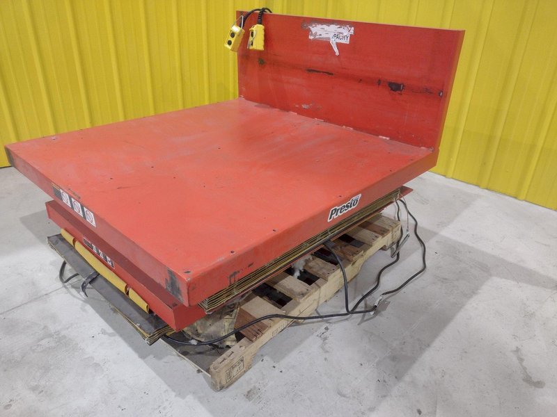 2,000 LB PRESTO PALLET  MODEL #XL36-50 W/ TILT LIFT TABLE: STOCK #20162