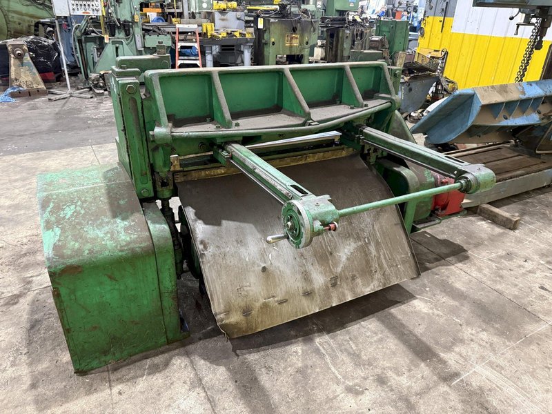 4' X 10 GA WYSONG MODEL #1048 P21 10 GAUGE X 48" MECHANICAL POWER SQUARING SHEAR: YOBRO #26147