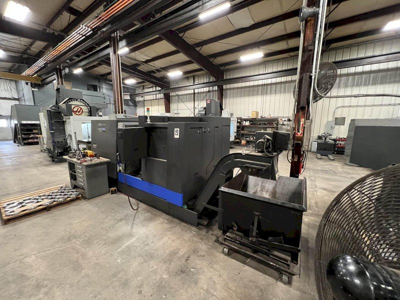 Hwacheon Hi Tech 450B CNC Lathe, 2013- Fanuc Control, Chip Conveyor