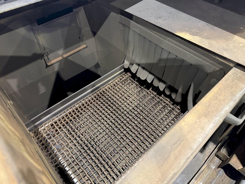 12" WIDE RANSOHOFF LEANVEYOR 3-STAGE STAINLESS STEEL MESH CONVEYOR PASS THROUGH PARTS WASHER, NEW 2017: YOBRO #24292