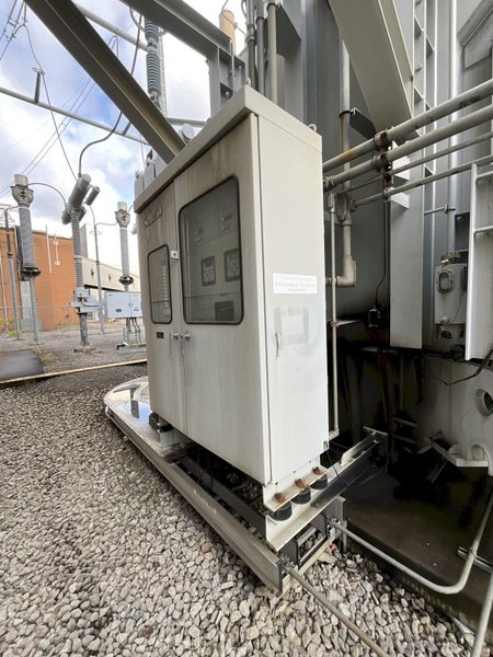 #5 cranker (not available now) HICO Three Phase Shell Form Transformer, Rated Capacity  81000/108000/135000 KVA, 345000 HV, 13800 XV, 13800 LV, Class ONAN/ONAF1/ONAF2