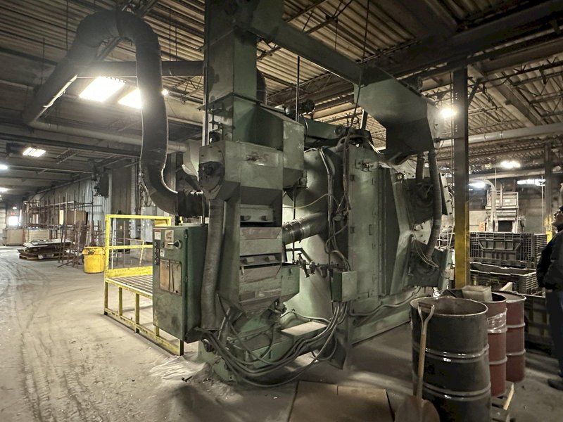 36" X 72" GOFF MODEL #3672D SPINNER HANGER SHOT BLAST CLEANING SYSTEM, NEW 2006: STOCK #22470