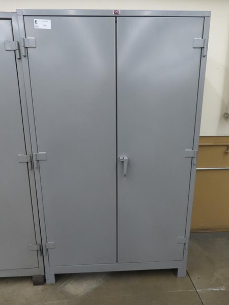 Lyon Metal Cabinet w Contents- Auction Item