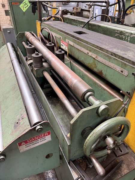 20,000 LB. X 54" X .187" COE SERVO FEEDLINE. STOCK #0431126