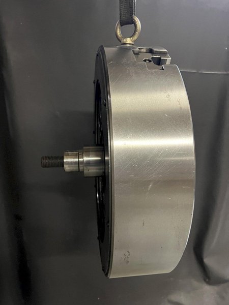 Samchully HC-21 Used 21" Closed-Center 3-Jaw VTL Power Chuck For Sale