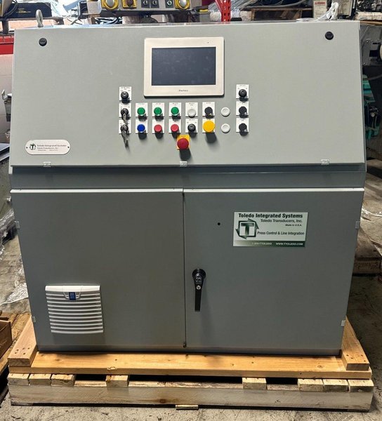 300-ton Aida PMX-L2-300(1) Used Straight Side Mechanical Stamping Press For Sale, "New" Press Controls Included. Year 1990